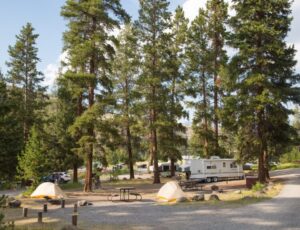 Campground near the road
