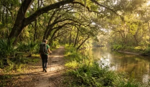 nature trails near Goliad TX hiking San Antonio River